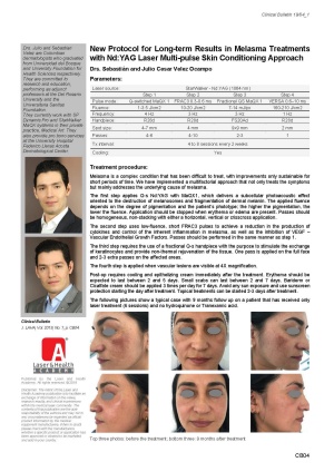 New Protocol for Long-term Results in Melasma Treatments with Nd:YAG Laser Multi-pulse Skin Conditioning Approach